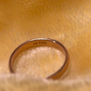 10k sold pink gold band